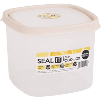 Wham - Opbergbox Seal It 3,5 liter - Polypropyleen - Crème