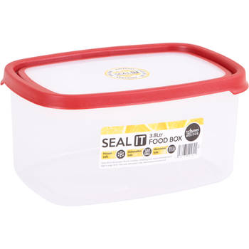 Wham - Opbergbox Seal It 3,8 liter Set van 2 Stuks - Polypropyleen - Transparant