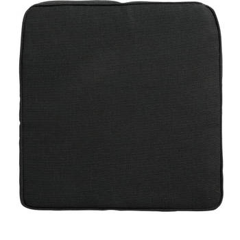 Madison zitkussen Rib 48 x 5 cm acryl zwart