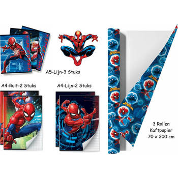 Spiderman Schoolpakket - kaftpapier en schriften