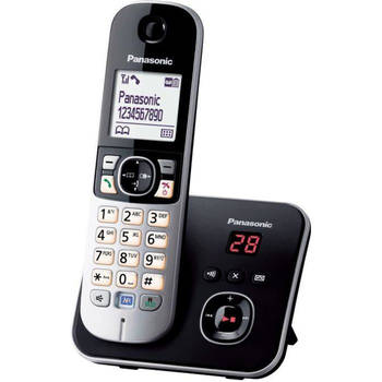 Panasonic kx-tg6821 draadloze telefoon-antwoordapparaat zwart