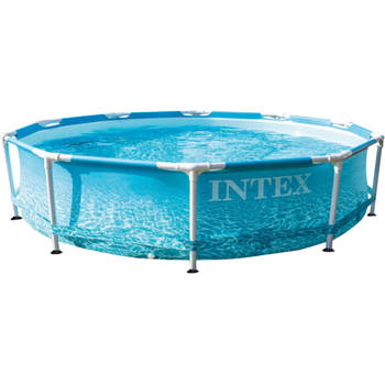 Intex opzetzwembad zonder pomp 28206NP Beachside 305 x 76 cm