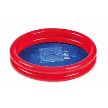 Wehncke opblaaszwembad junior 60 x 15 cm PVC rood/blauw