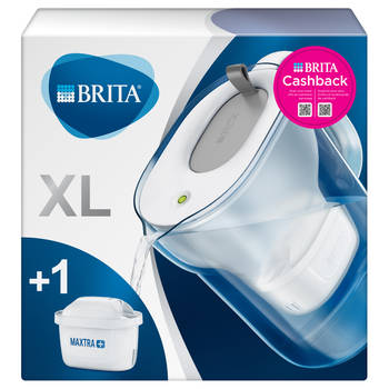 BRITA Waterfilterkan Style XL 3,5L Grijs incl. 1 MAXTRA+ Waterfilter