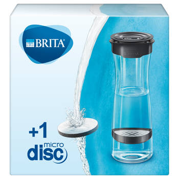 BRITA Waterfilterkaraf Fill&Serve 1,3L Zwart incl. 1 MicroDisc Waterfilter