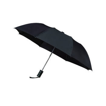 Automatische Windbestendige Paraplu - Ø92 cm - Zwart - Compact & Lichtgewicht