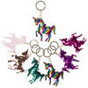 Decopatent® Uitdeelcadeaus 12 STUKS Unicorn - Eenhoorn Sleutelhangers