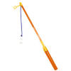 Lampionstokje oranje/geel met lichtje 39 cm - Feestlampionnen