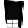 Rekbare Boekenkaften A4 - Zwart - 12 stuks inclusief grijze textiel labels