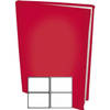 Rekbare Boekenkaften A4 - Rood - 12 stuks inclusief grijze labels