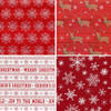 Tweezijdig assortiment kerstpapier cadeaupapier inpakpapier – 3 Rollen van 6 meter