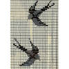 Vliegengordijnenexpert Hulzen Zwaluwen Creme - 90x210cm