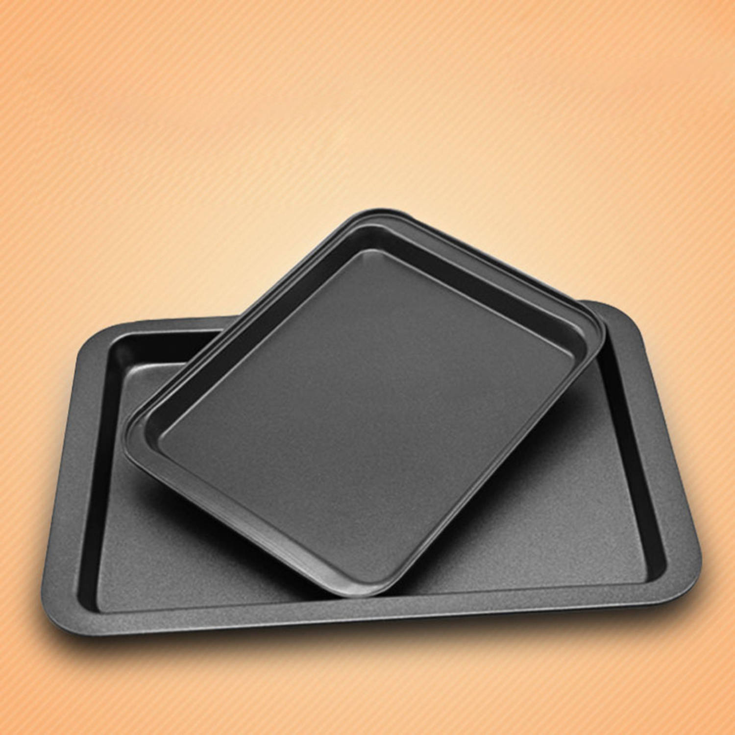Platte bakvorm / bakplaat rechthoekig, 33cmx23x2cm anti-aanbak |