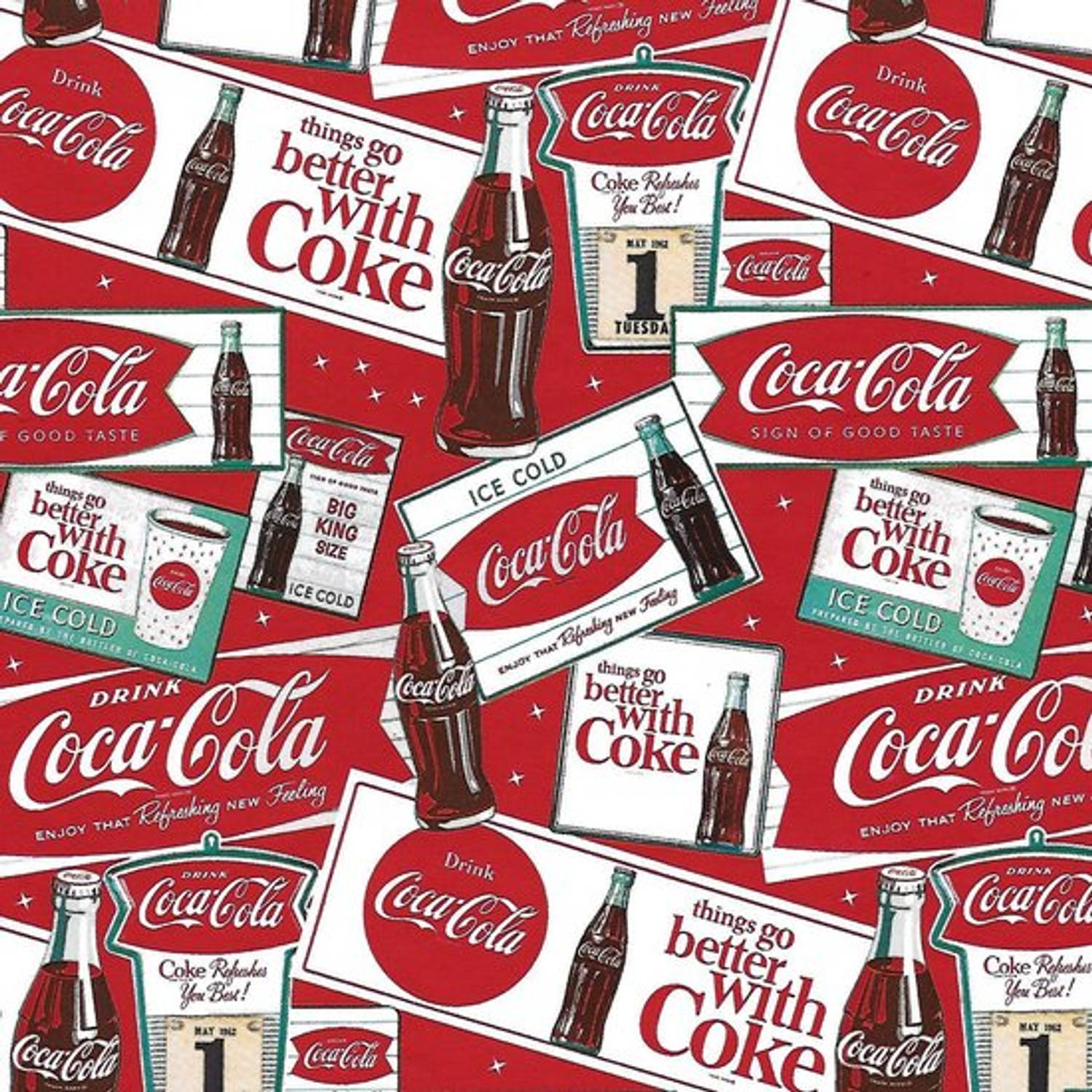 Coca-Cola - Luxe Cadeaupapier - Inpakpapier - 5 rollen
