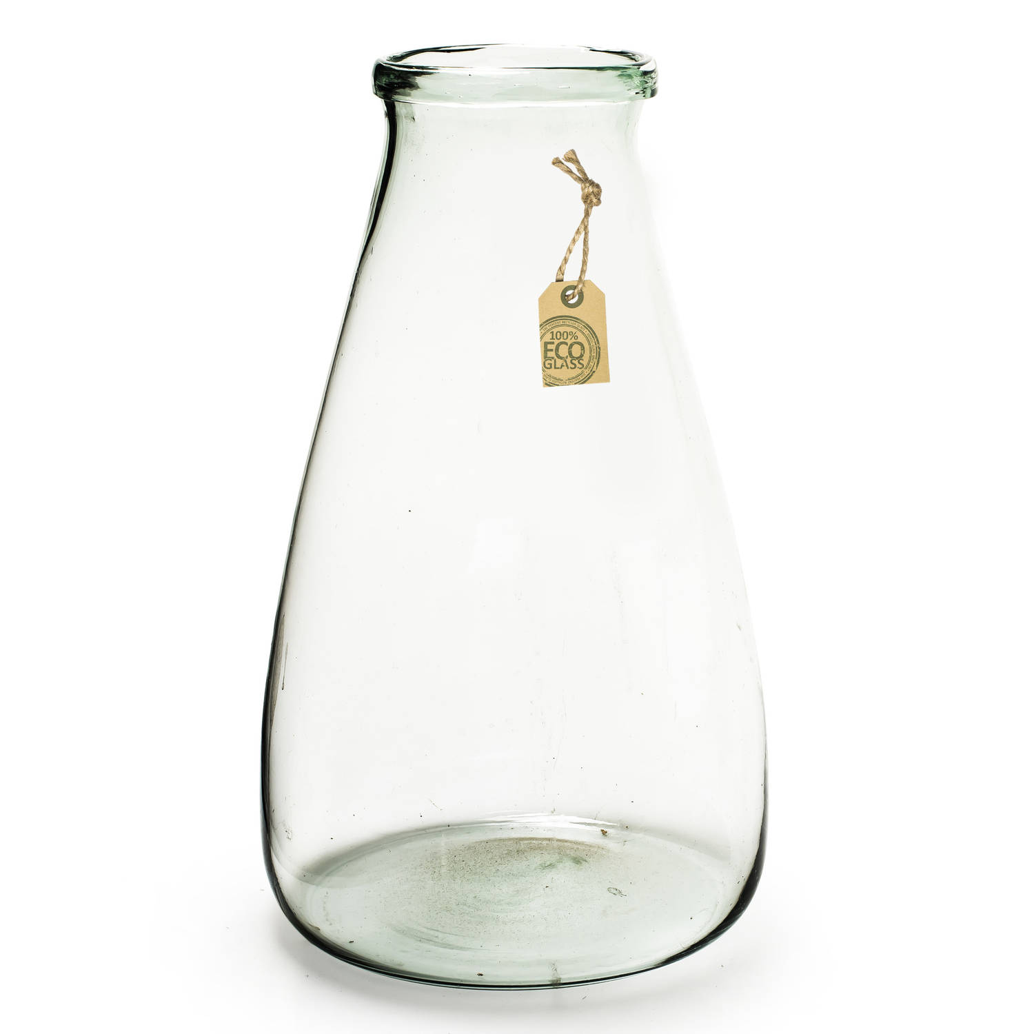 Transparante Trechter Vaas-vazen Van Eco Glas 24 X 40 Cm Vazen