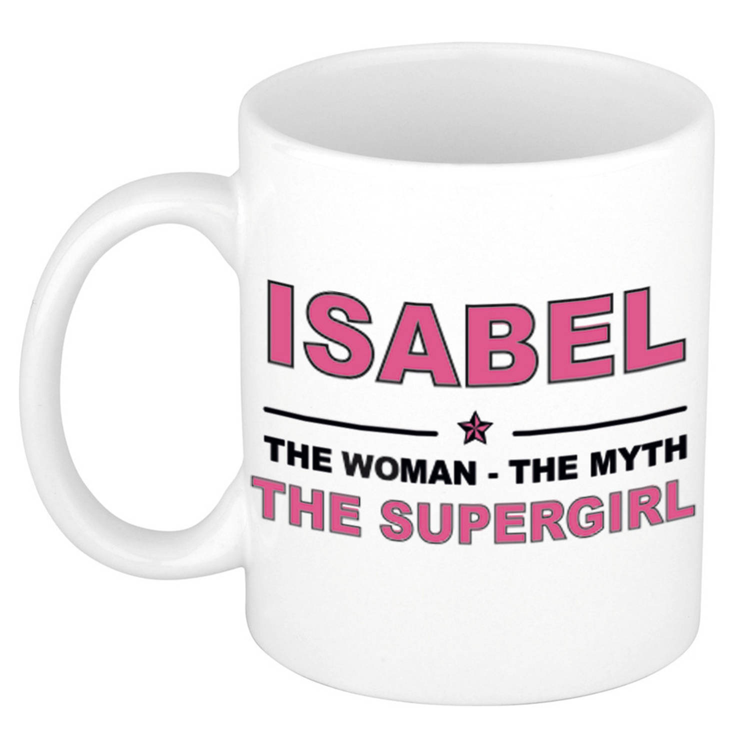 Eed Helm Kwestie Isabel The woman, The myth the supergirl cadeau koffie mok / thee beker 300  ml - Naam mokken | Blokker