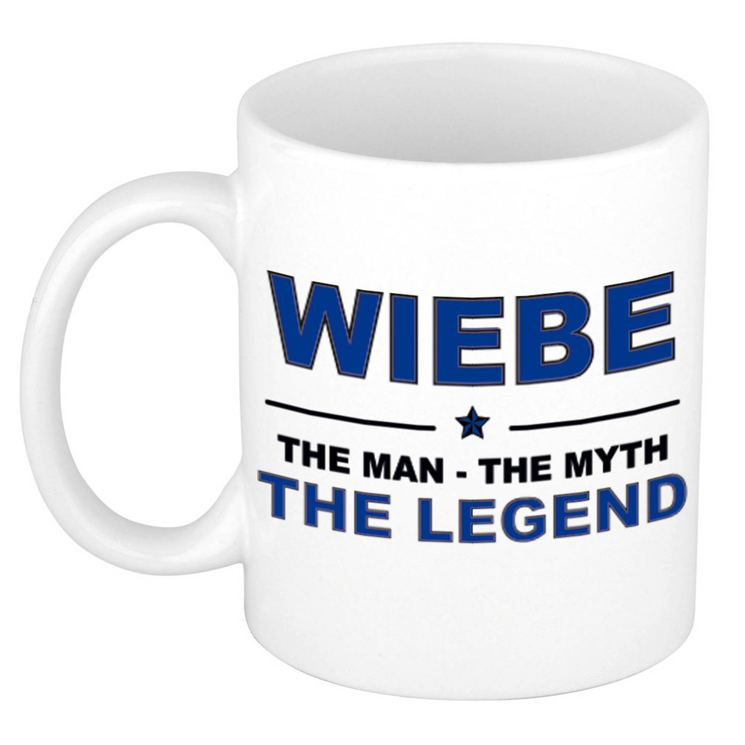 Wiebe The Man, The Myth The Legend Cadeau Koffie Mok-Thee Beker 300 Ml Naam Mokken