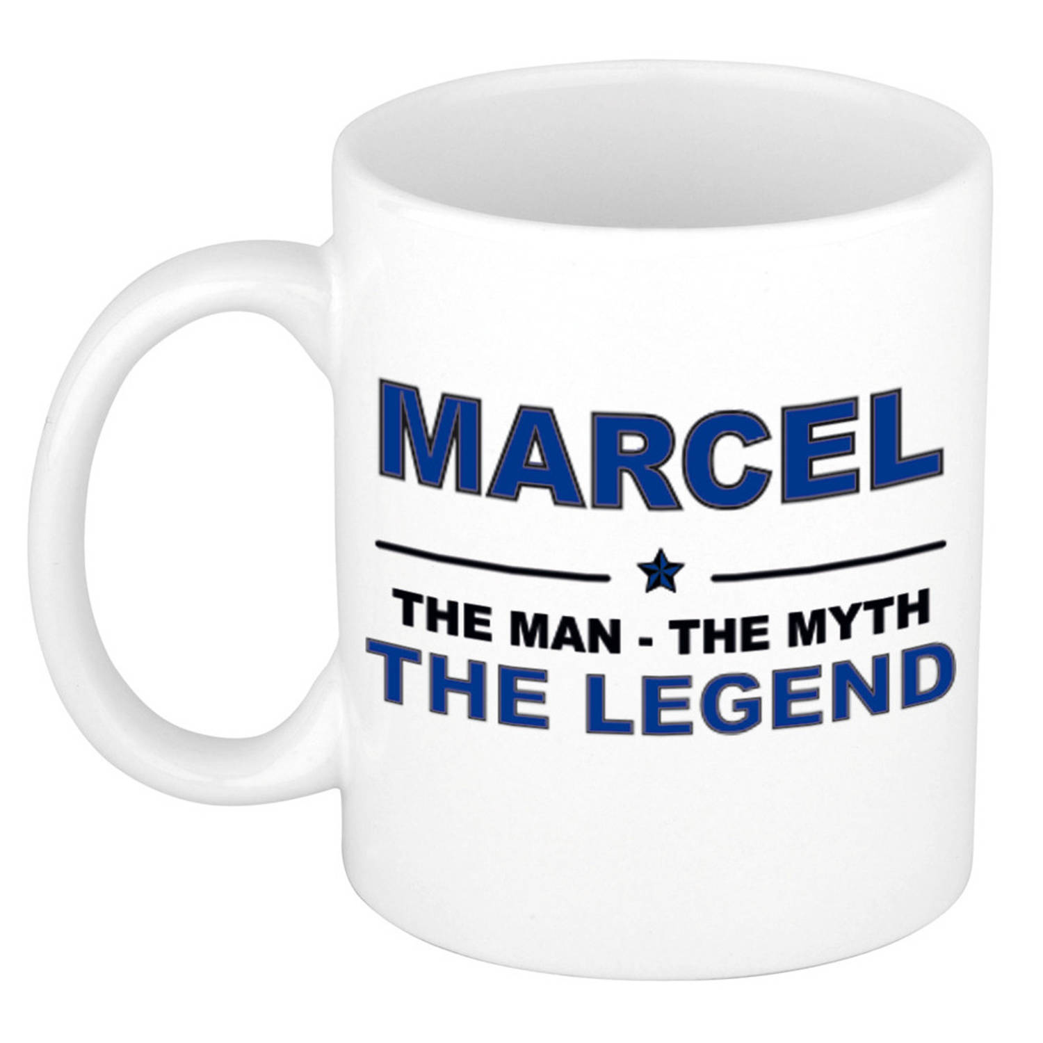 Chirurgie Maken zuurgraad Marcel The man, The myth the legend cadeau koffie mok / thee beker 300 ml - Naam  mokken | Blokker