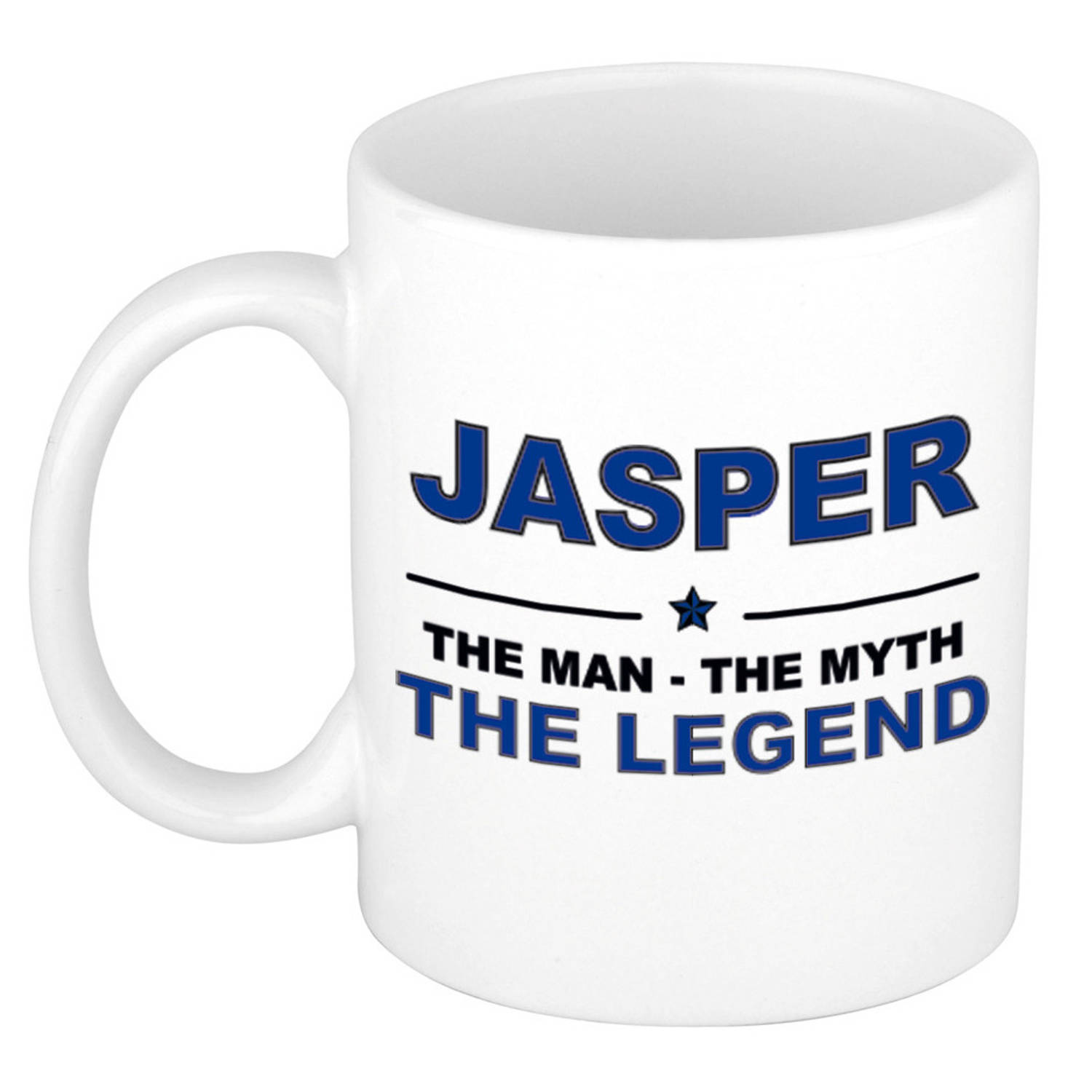 鍔 Voel me slecht domesticeren Jasper The man, The myth the legend cadeau koffie mok / thee beker 300 ml - Naam  mokken | Blokker