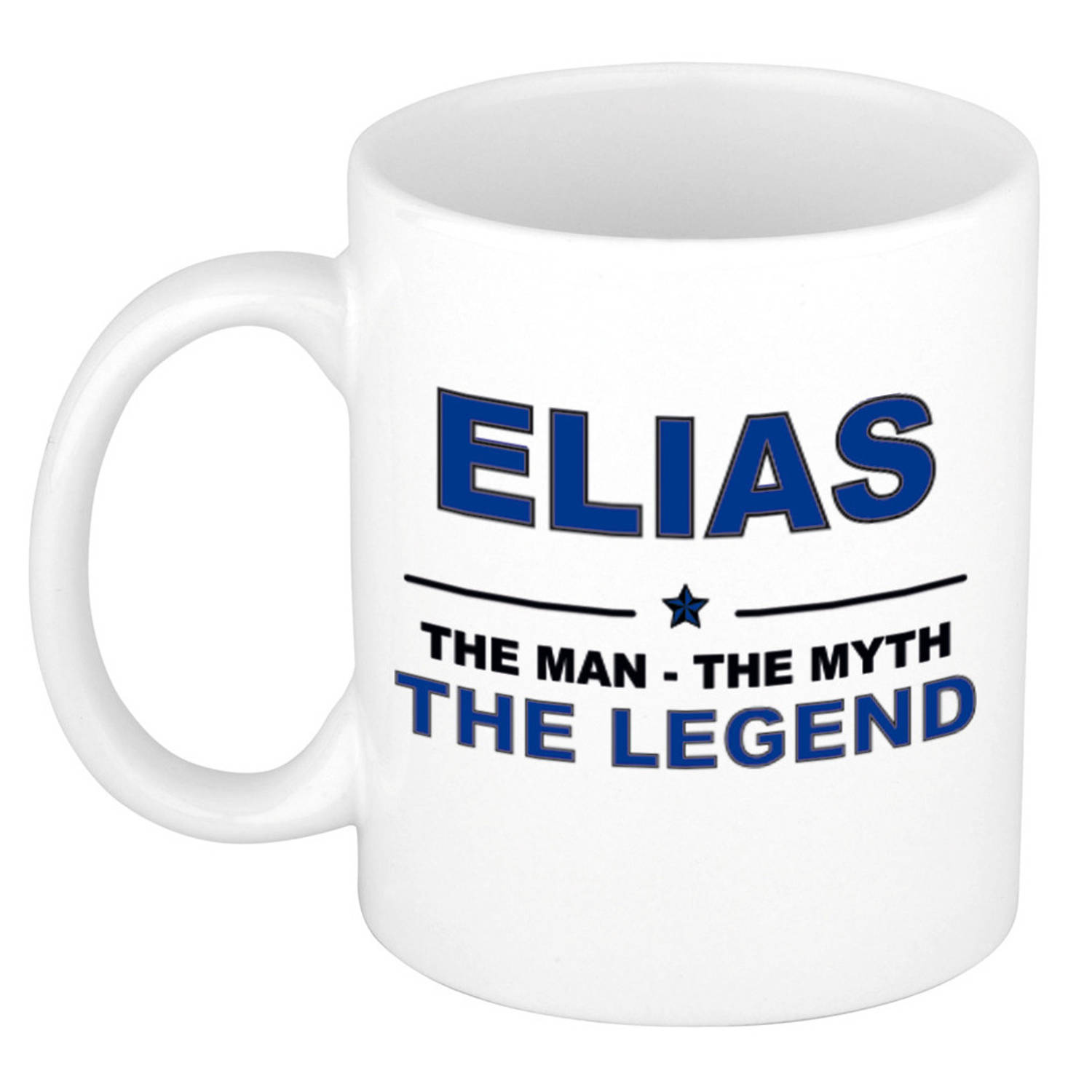 Elias The Man, The Myth The Legend Cadeau Koffie Mok-Thee Beker 300 Ml Naam Mokken