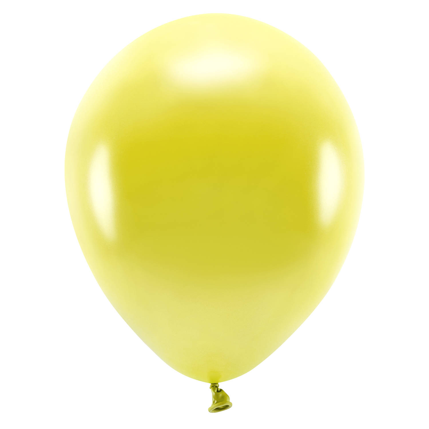 100x Gele ballonnen 26 cm eco/biologisch afbreekbaar - Ballonnen