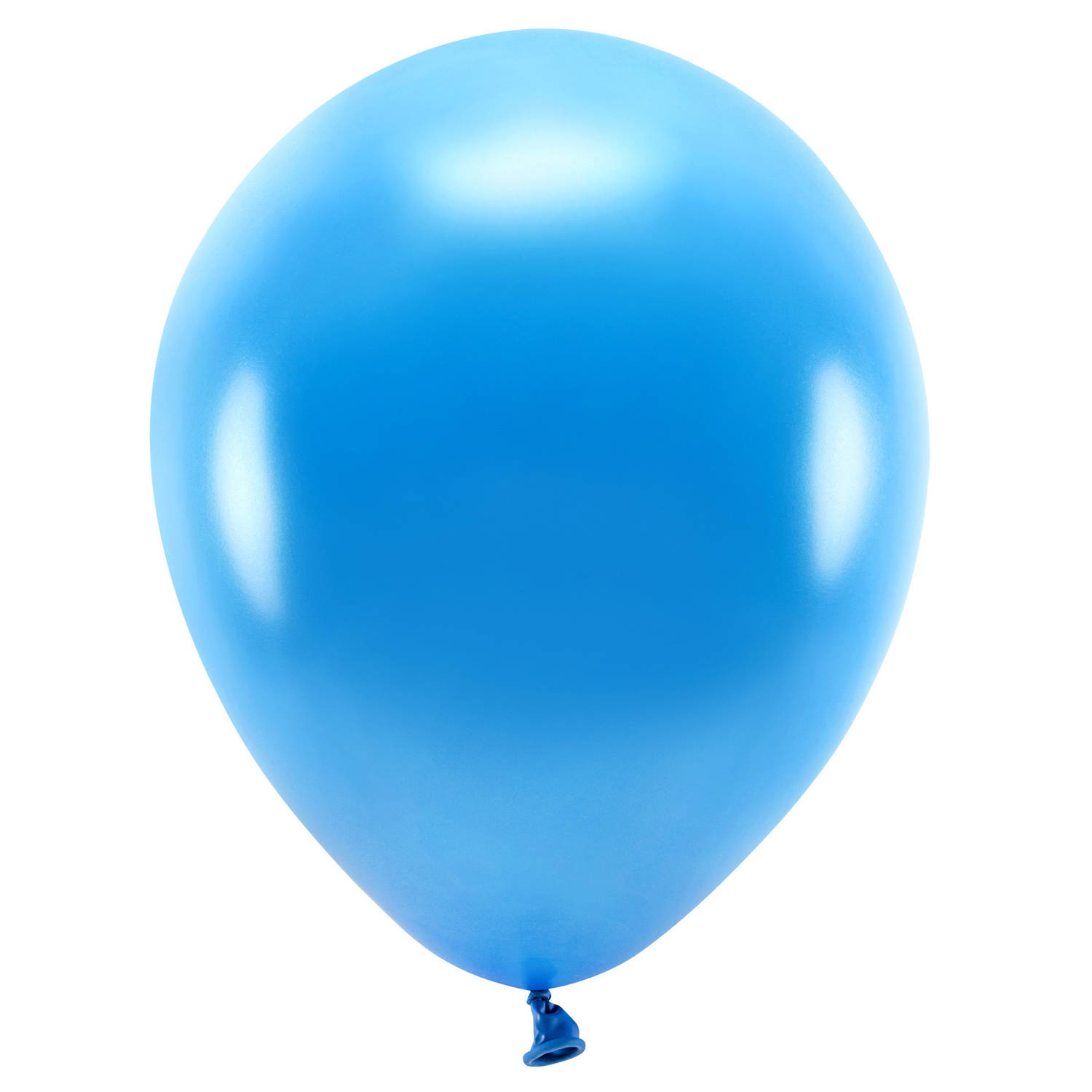 100x Blauwe ballonnen 26 cm eco/biologisch afbreekbaar - Ballonnen