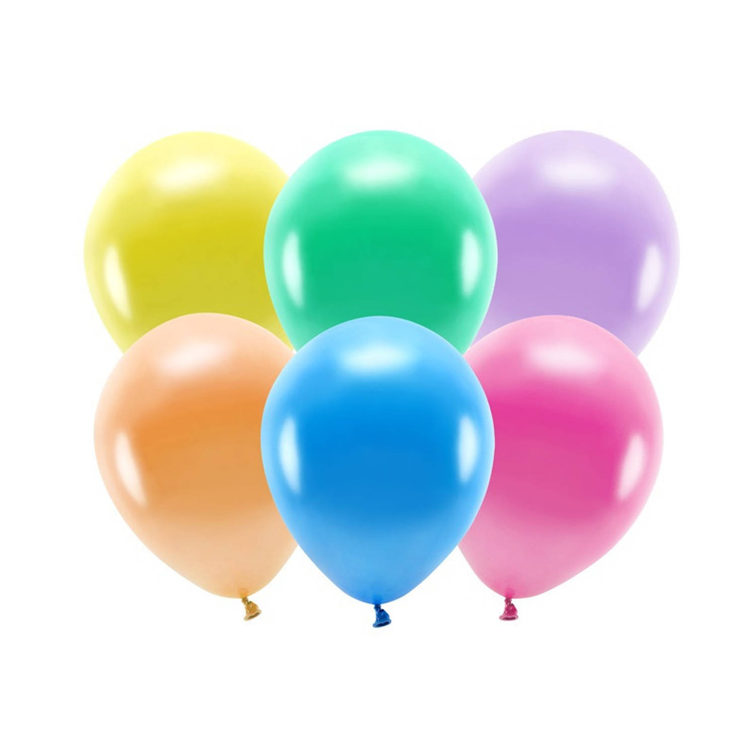 100x Gekleurde mix ballonnen 26 cm eco/biologisch afbreekbaar - Ballonnen