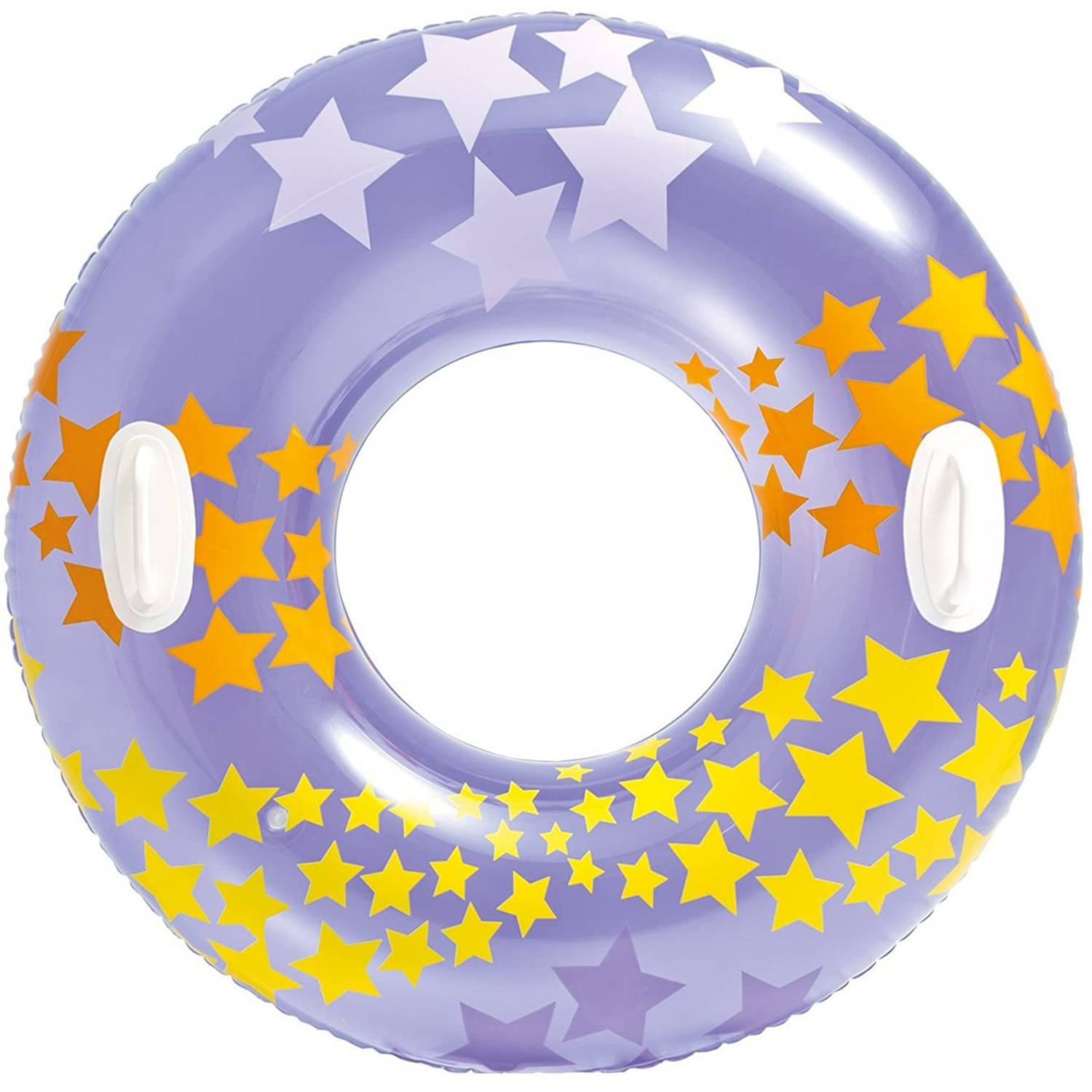 Schaduw Diploma vocaal Intex opblaasbare paarse zwemband/zwemring sterrenprint 91 cm - Zwembanden  | Blokker