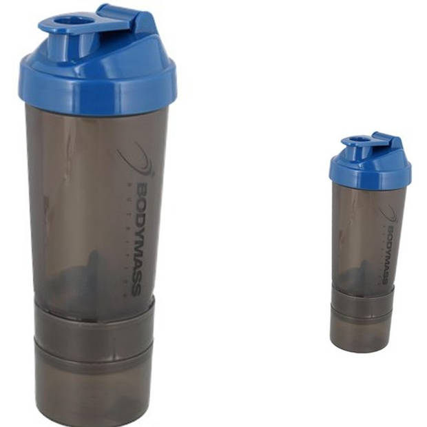 2 x Bodymass shakebeker-Sportdrankfles - Bodymass - waterfles / watercan van tritan materiaal - 600 ml