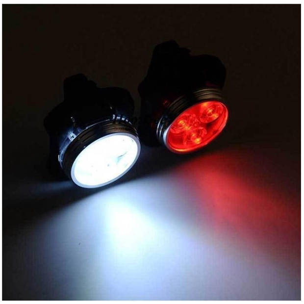 Koplamp En Achterlicht Voor Fiets - Oplaadbare met USB - LED Lampje