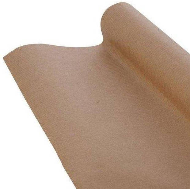 Bruine kraft pakpapier cadeaupapier inpakpapier - 10 meter x 100 cm - 2 rollen