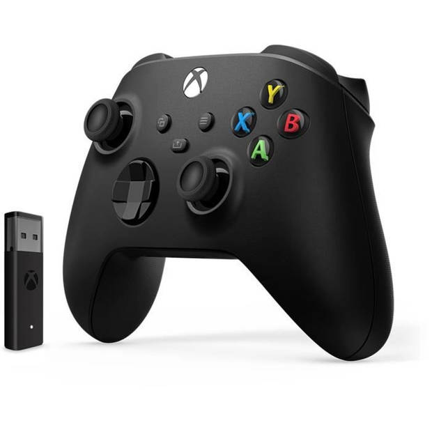 MICROSOFT Xbox Next Generation Controller met Windows 10 draadloze adapter - Zwart