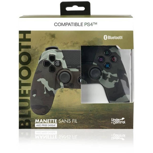 UNDER CONTROL Camouflage onder controle Bluetooth-controller met hoofdtelefoonaansluiting voor PS4