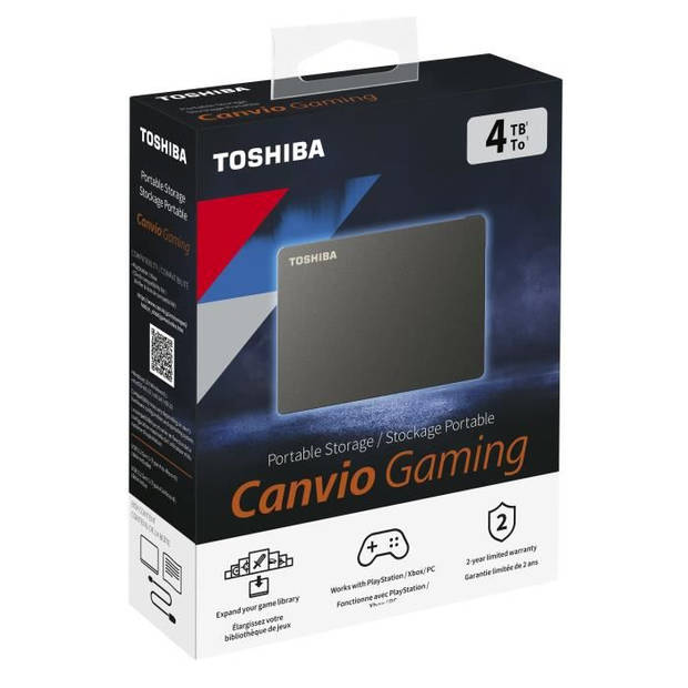 TOSHIBA - Externe harde schijf voor gaming - Canvio Gaming - 4 TB - PS4 Xbox - 2.5 (HDTX140EK3CA)