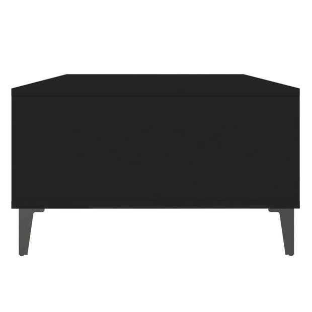 vidaXL Salontafel 103,5x60x35 cm bewerkt hout zwart
