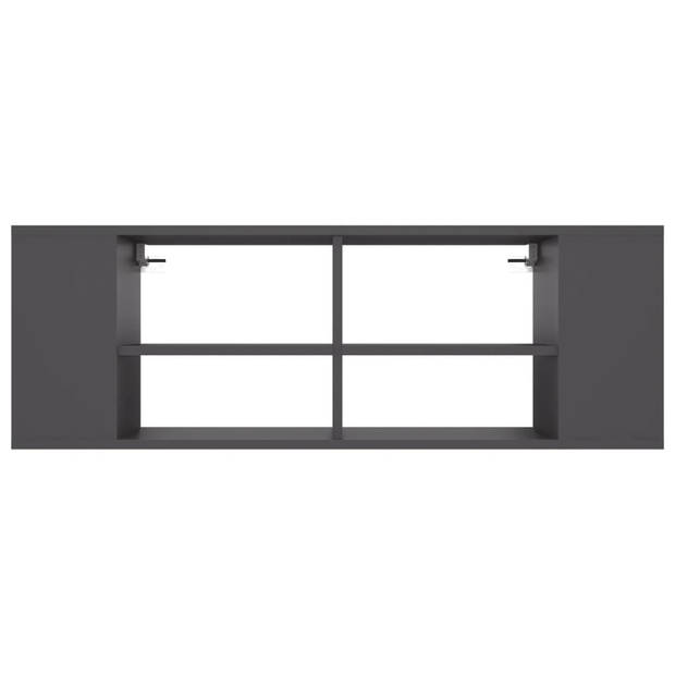 vidaXL Tv-wandmeubel 102x35x35 cm bewerkt hout grijs