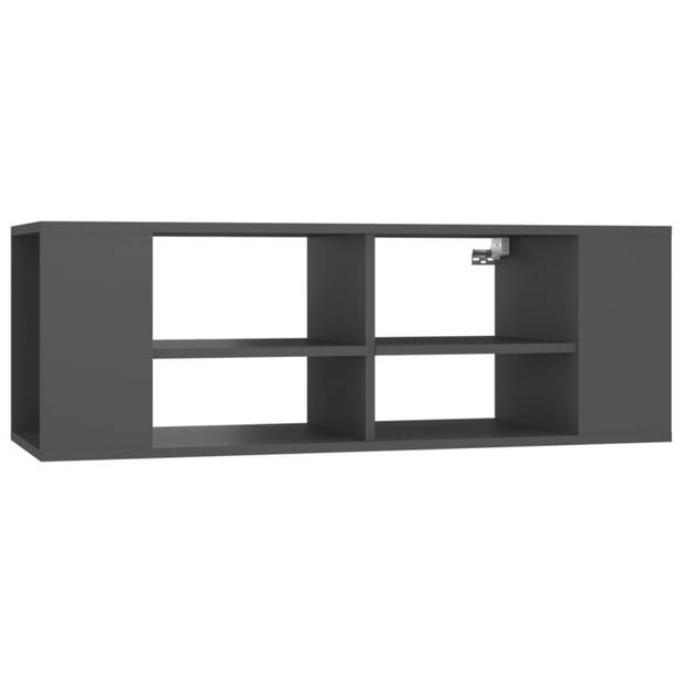 vidaXL Tv-wandmeubel 102x35x35 cm bewerkt hout grijs