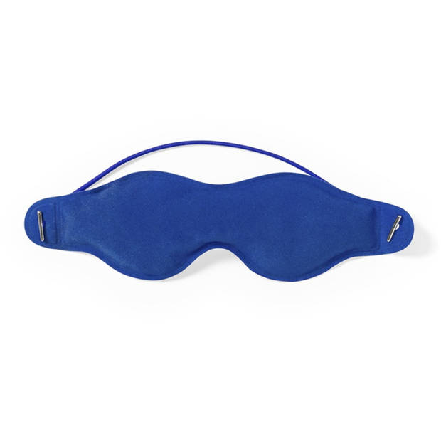 2x stuks verkoelend oogmasker blauw - Slaapmaskers