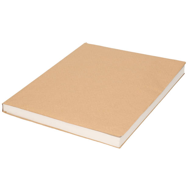 2x stuks Rollen kaftpapier/verzendpapier - 500 x 70 cm - bruin - Kaftpapier