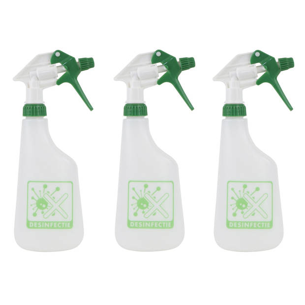 1x Waterverstuivers/watersproeiers desinfectie spray 0,6 liter inhoud - Plantenspuiten