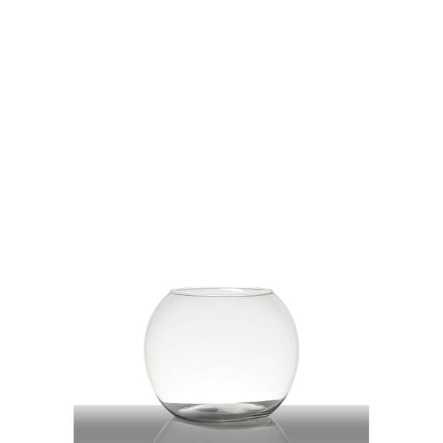 bol vaas/terrarium vaas - D25 x H20 cm - glas - transparant - Vazen