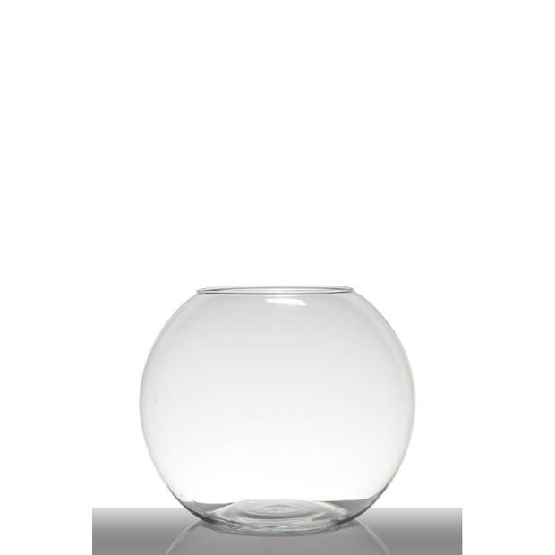 Bellatio Design bol vaas/terrarium - D34 x H28 cm - transparant glas - Vazen