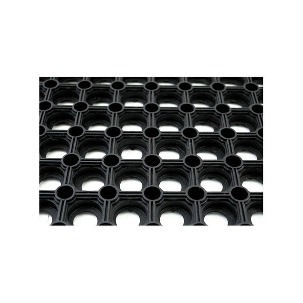 1x Deurmatten/schoonloopmatten van rubber 40 x 60 cm - Deurmatten