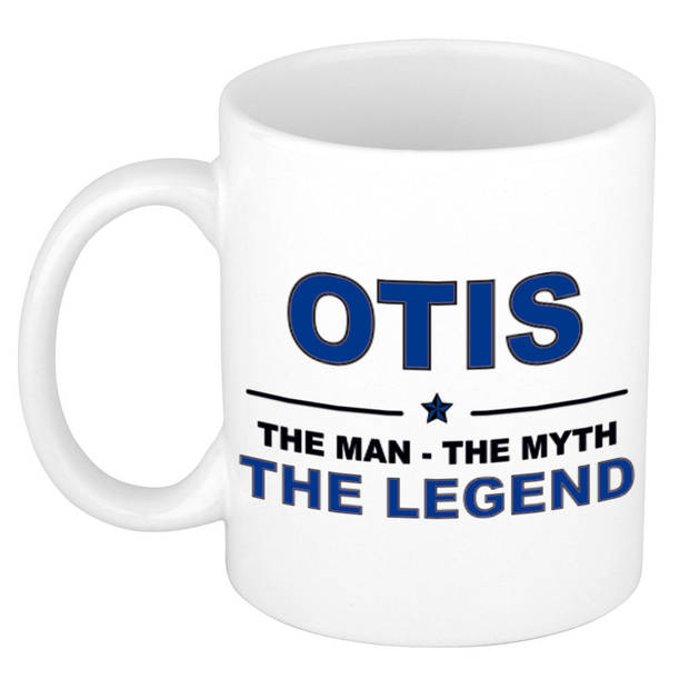Naam cadeau mok/ beker Otis The man, The myth the legend 300 ml - Naam mokken