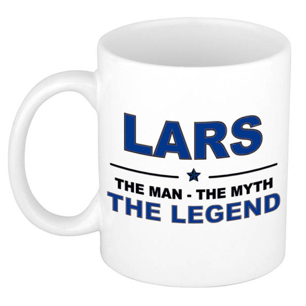 Naam cadeau mok/ beker Lars The man, The myth the legend 300 ml - Naam mokken