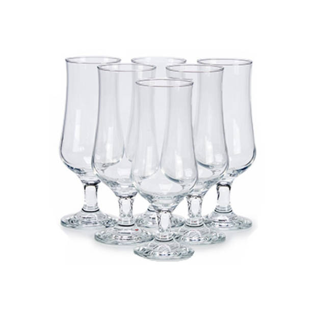 Set van 6x stuks bierglazen/tulpglazen voor speciaalbier 385 ml - Bierglazen