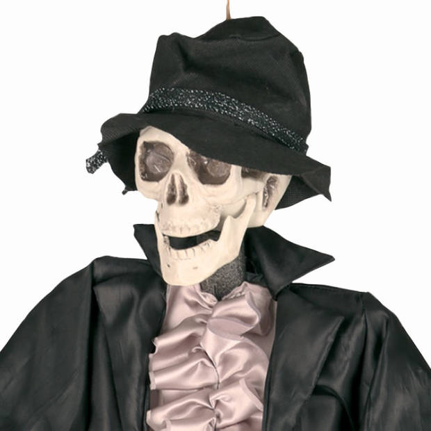 Hangende horror decoratie skelet 90 cm bruidegom - Halloween poppen