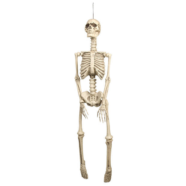 Hangende grote horror decoratie skelet 92 cm - Halloween poppen