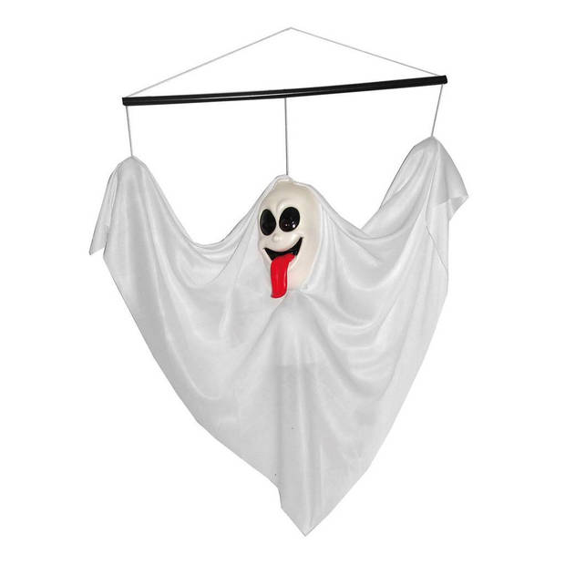 Halloween - Wit hangend decoratie spook 60 cm - Halloween poppen