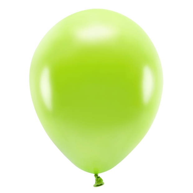 100x Lichtgroene/limegroene ballonnen 26 cm eco/biologisch afbreekbaar - Ballonnen